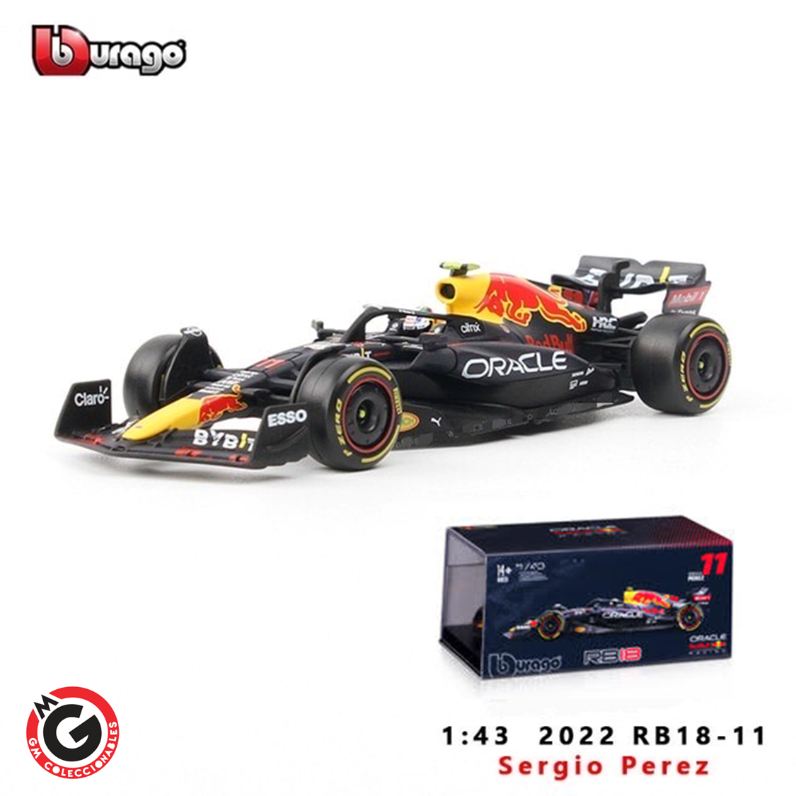 Checo P Rez Rb Oracle Red Bull Racing Burago Modelo A Escala